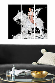 Quadro Decorativo em MDF (3 Peças) Multicolor — 70 x 50 cm, Espessura 3 mm