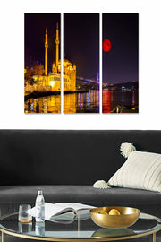 Quadro Decorativo em MDF (3 Peças) – Multicolor, 20 x 50 cm cada (Total 70 x 50 cm), Espessura 3 mm