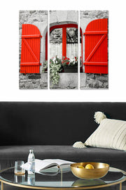 Quadro Decorativo em MDF Multicolor (3 Peças) 70x50 cm – Espessura 3 mm