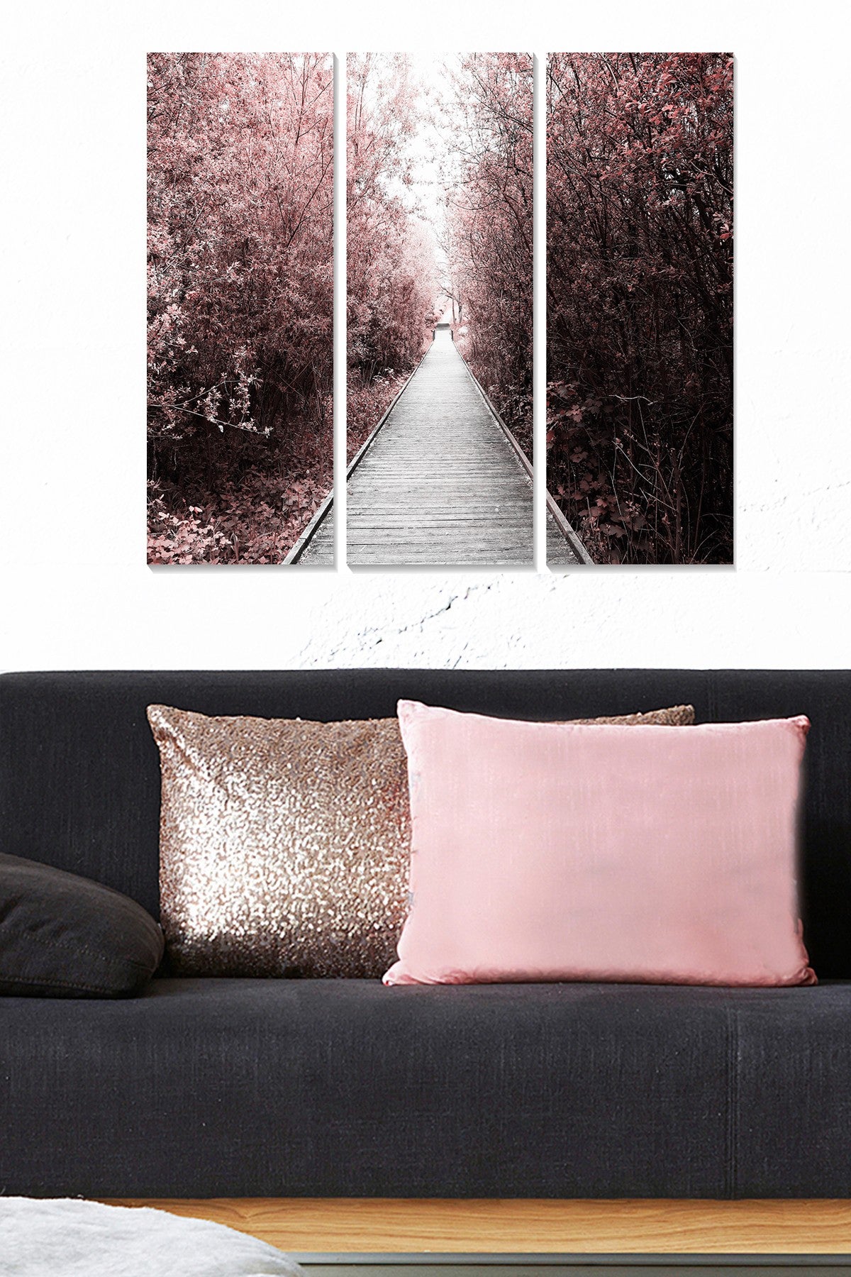 Tríptico Decorativo em MDF Multicolor 70x50 cm (3 Peças, 3 mm)