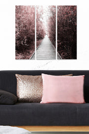 Tríptico Decorativo em MDF Multicolor 70x50 cm (3 Peças, 3 mm)