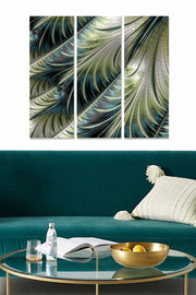 Quadros Decorativos em MDF Multicolor (3 Peças) – 20x50 cm cada, Total 70x50 cm, 3 mm