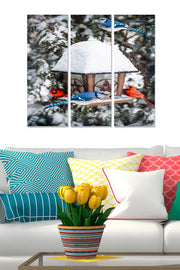 Quadro Decorativo em MDF Multicolor (Conjunto de 3 Peças) – 70x50 cm total, 20x50 cm cada, 3 mm | MDF2790936