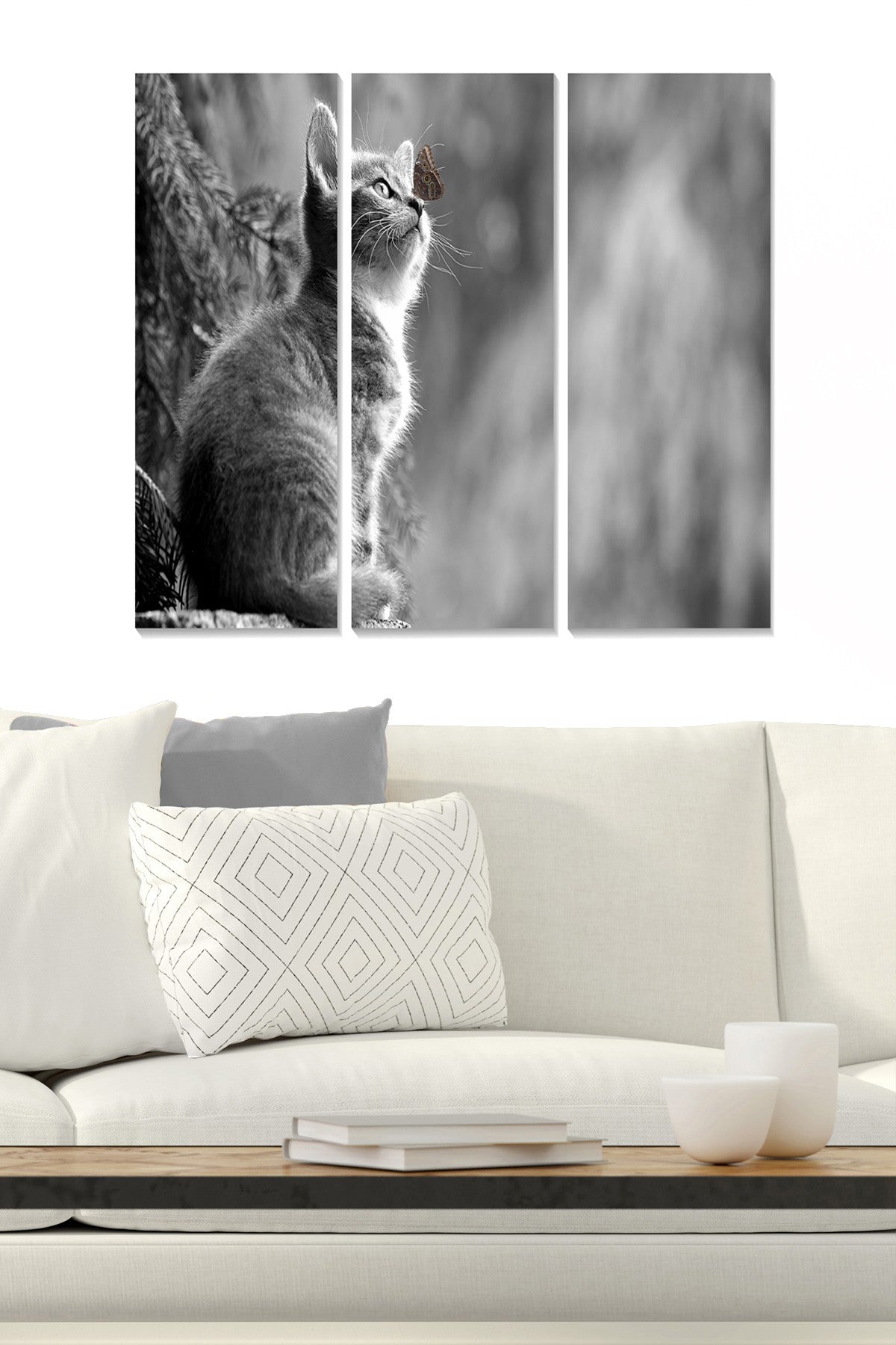 Quadro Decorativo em MDF Multicolor (Conjunto de 3) 70x50 cm, 3 mm – MDF2810383