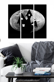 Quadro Decorativo em MDF (3 Peças) Multicolor – 20x50 cm cada, Total 70x50 cm, MDF 3 mm