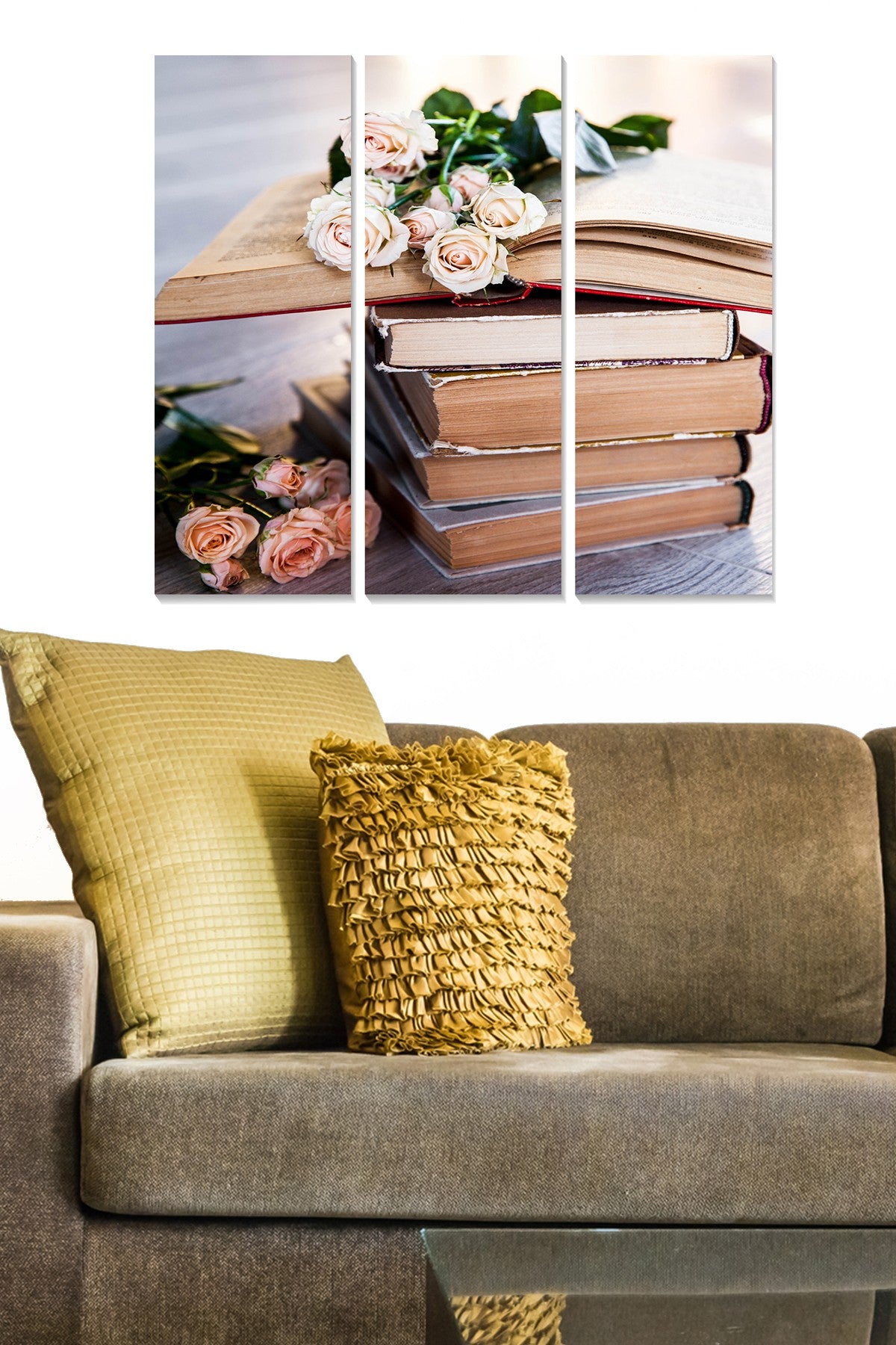 Quadro Decorativo em MDF Multicolor – Conjunto de 3 Peças (70 x 50 cm, 3 mm)