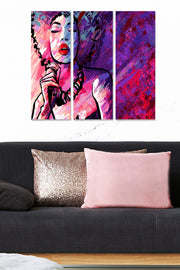 Quadro Decorativo em MDF Multicolor – Conjunto de 3 Peças (20x50 cm cada, 70x50 cm total, 3 mm) | MDF2830712