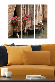 Conjunto de 3 Quadros Decorativos em MDF (3 mm), Multicolor, 70x50 cm