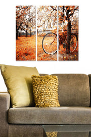 Quadro Decorativo em MDF Multicor – Conjunto de 3 Peças, 20 x 50 cm cada (Total 70 x 50 cm)