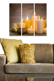 Quadro Decorativo em MDF 3 mm Multicolor – Conjunto de 3 Peças 20x50 cm cada, Total 70x50 cm