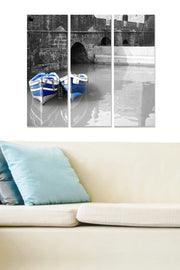 Quadro Decorativo em MDF Multicor – Conjunto de 3 Peças, 20x50 cm cada (Espessura 3 mm), Tamanho Total 70x50 cm