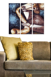 Tríptico Decorativo em MDF, Multicolor – 70x50 cm (3 Peças, 3 mm)