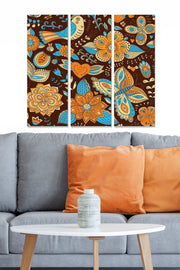 Tríptico Decorativo em MDF (3 Peças) Multicolor – 20 x 50 cm cada, 70 x 50 cm total – MDF28683075