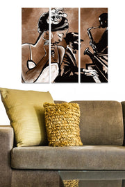 Quadro Decorativo em MDF Multicolor, Conjunto de 3 Peças (MDF 3 mm) – 20x50 cm cada, Tamanho Total 70x50 cm