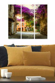 Conjunto de Quadros Decorativos em MDF (3 Peças) Multicolor – 70 x 50 cm, Espessura 3 mm