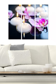 Tríptico Decorativo em MDF – Multicolor, 70x50 cm (3x 20x50 cm), 3 mm