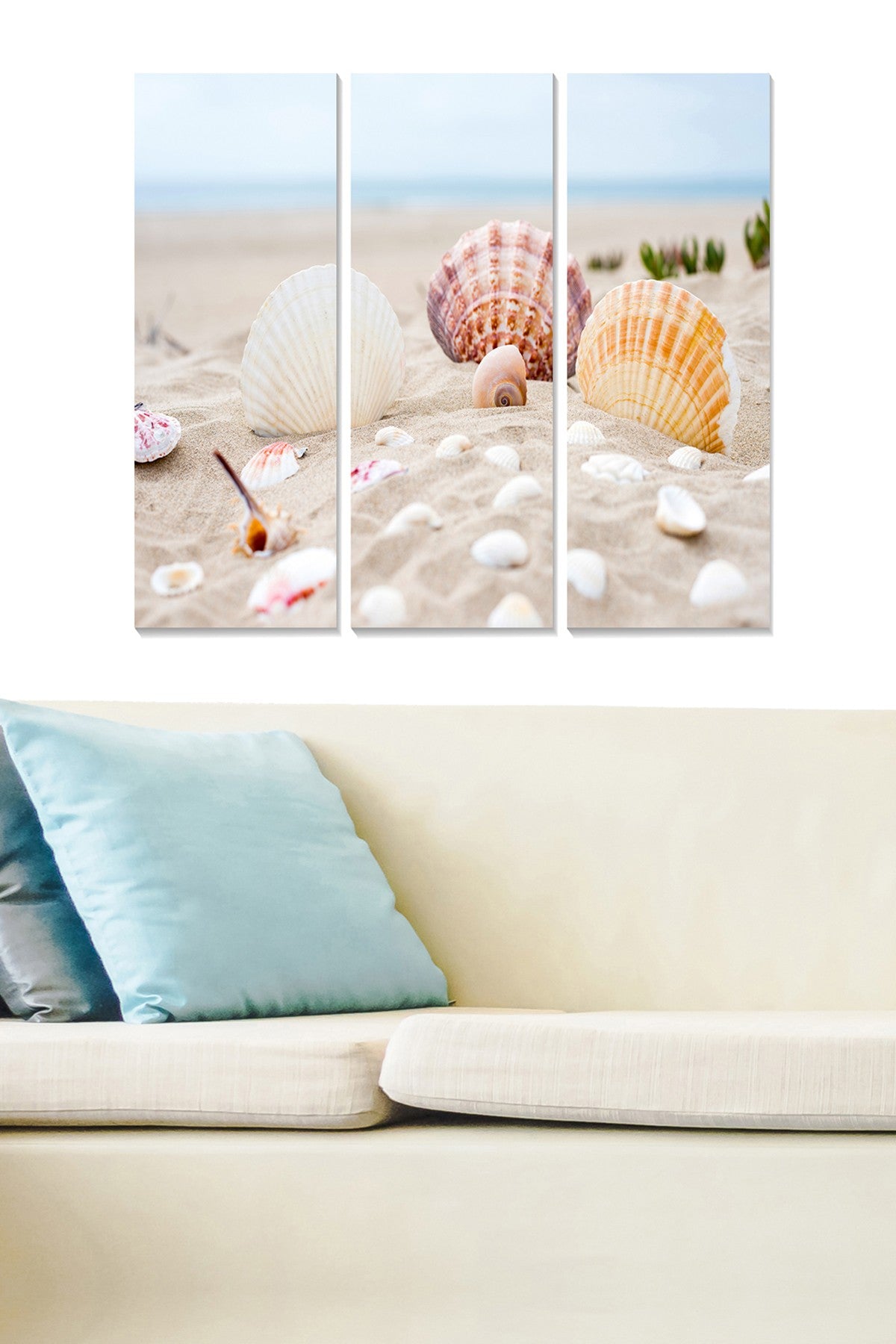 Conjunto de 3 Quadros Decorativos em MDF Multicolor – 20x50 cm cada (70x50 cm total), 3 mm