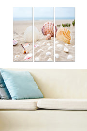 Conjunto de 3 Quadros Decorativos em MDF Multicolor – 20x50 cm cada (70x50 cm total), 3 mm