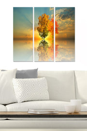 Conjunto de 3 Quadros Decorativos em MDF Multicolor – 70x50 cm (Total), 3 mm