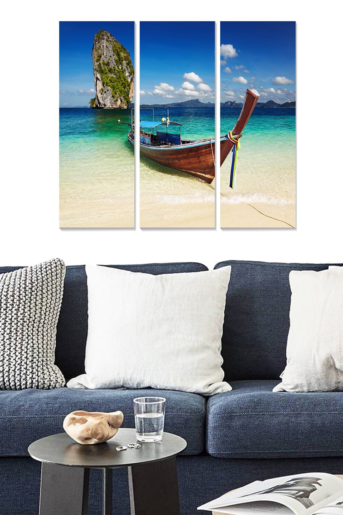 Quadro Decorativo em MDF Multicolor (Conjunto 3 Peças) 70 x 50 cm – MDF288888431