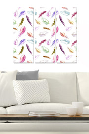 Conjunto de Quadros Decorativos em MDF (3 Peças) Multicolor – 70 x 50 cm total, 20 x 50 cm cada, 3 mm