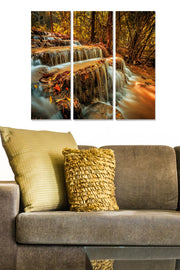 Conjunto de Quadros Decorativos em MDF (3 Peças) Multicor – 20x50 cm cada, Total 70x50 cm