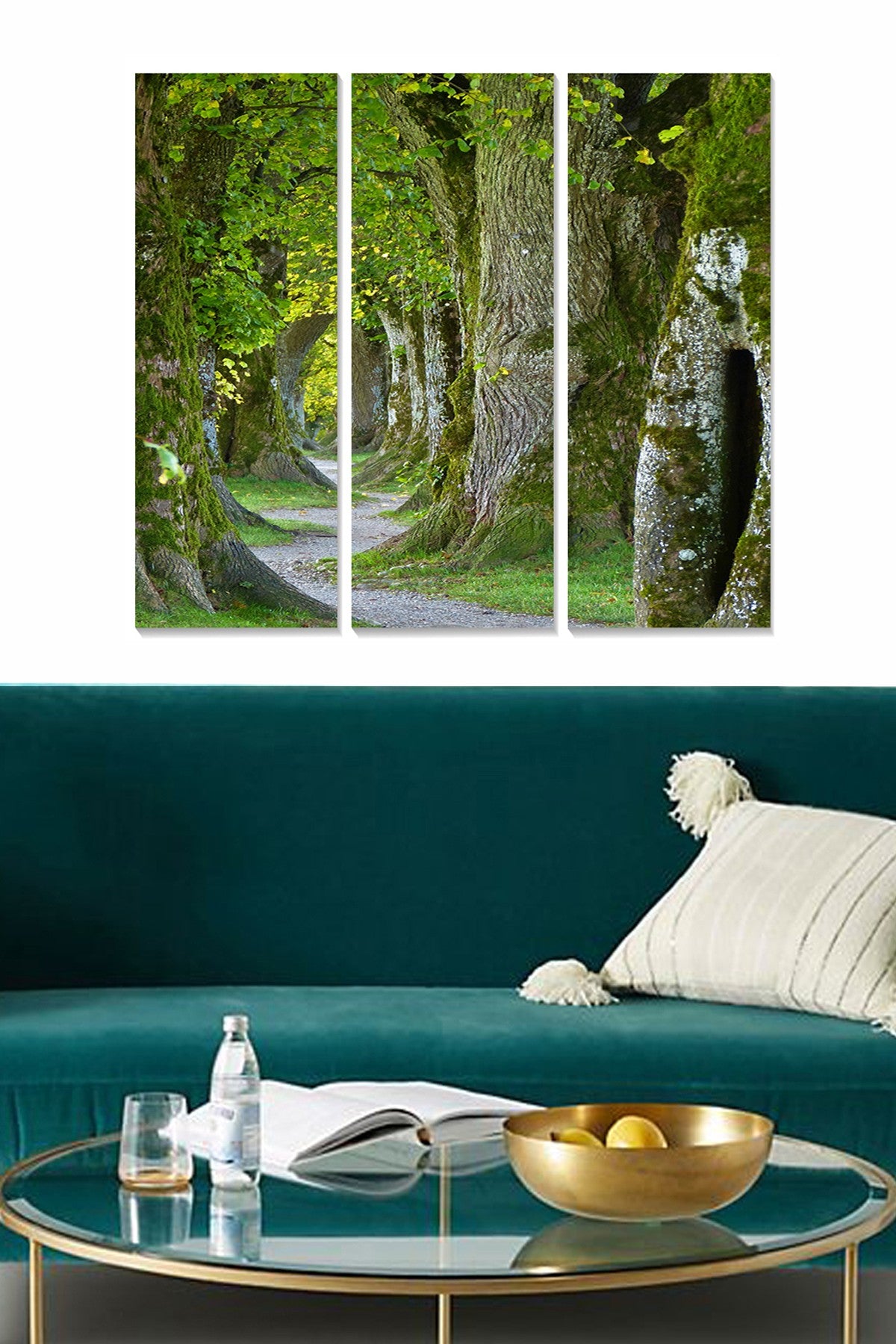 Quadro Decorativo em MDF Multicolor – Conjunto de 3 Peças, 70 x 50 cm (3 x 20 x 50 cm), 100% MDF 3 mm