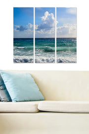 Quadro Decorativo em MDF Multicolor – Conjunto de 3 (20 x 50 cm cada), Tamanho Total 70 x 50 cm, MDF 3 mm