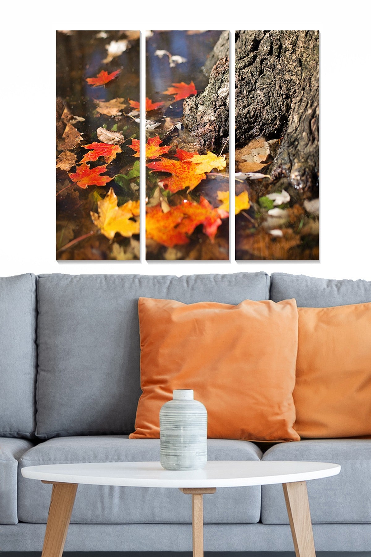 Quadro Decorativo em MDF 100% (Conjunto de 3 Peças) – Multicolor, 20x50 cm cada, Total 70x50 cm, Espessura 3 mm