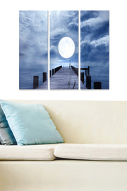 Quadro Decorativo em MDF Multicolor – Conjunto de 3 Peças, 20 x 50 cm cada (70 x 50 cm total), Espessura 3 mm