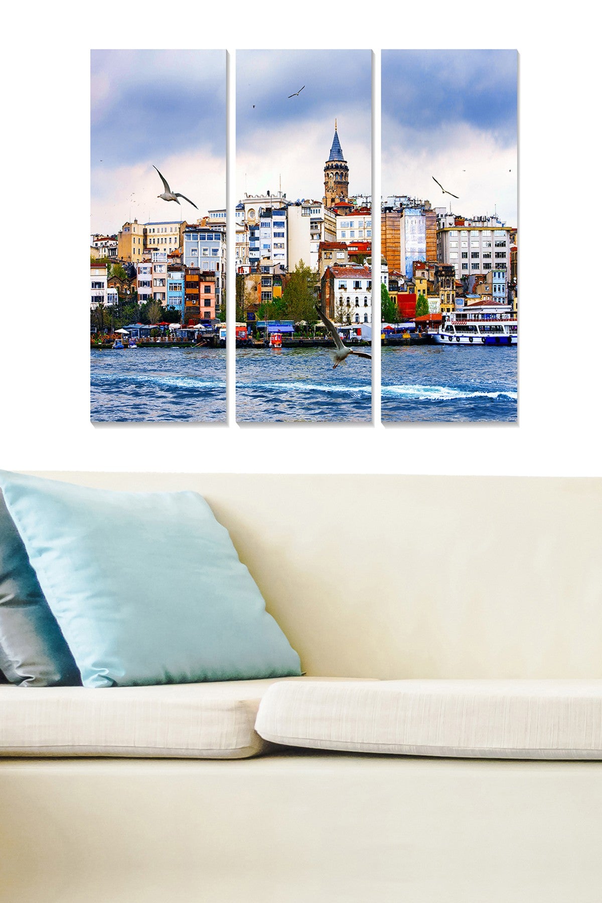 Tríptico Decorativo em MDF Multicolor (3 Peças) – 70x50 cm, 3 mm