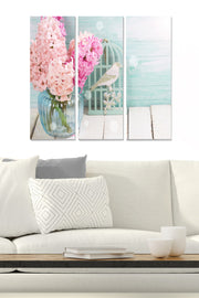 Tríptico Decorativo em MDF Multicolor (3 Peças) – 70x50 cm, 3 mm