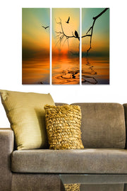 Conjunto de Quadros Decorativos em MDF (3 Peças) Multicolorido – 70x50 cm (3x20x50 cm), 3 mm | Modelo MDF291795116