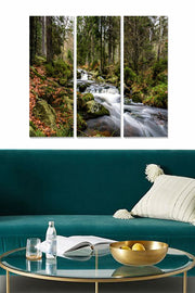 Tríptico Decorativo em MDF Multicolor – 3 Peças, 70 x 50 cm