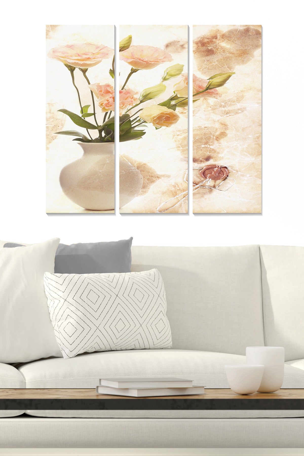 Conjunto de Quadros Decorativos em MDF (3 Peças) 20x50 cm cada, Total 70x50 cm, Multicolor, Espessura 3 mm – MDF2928430