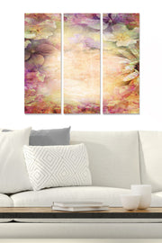 Quadro Decorativo em MDF Multicolorido – Conjunto de 3 Peças (20 x 50 cm cada), Tamanho Total 70 x 50 cm, Espessura 3 mm