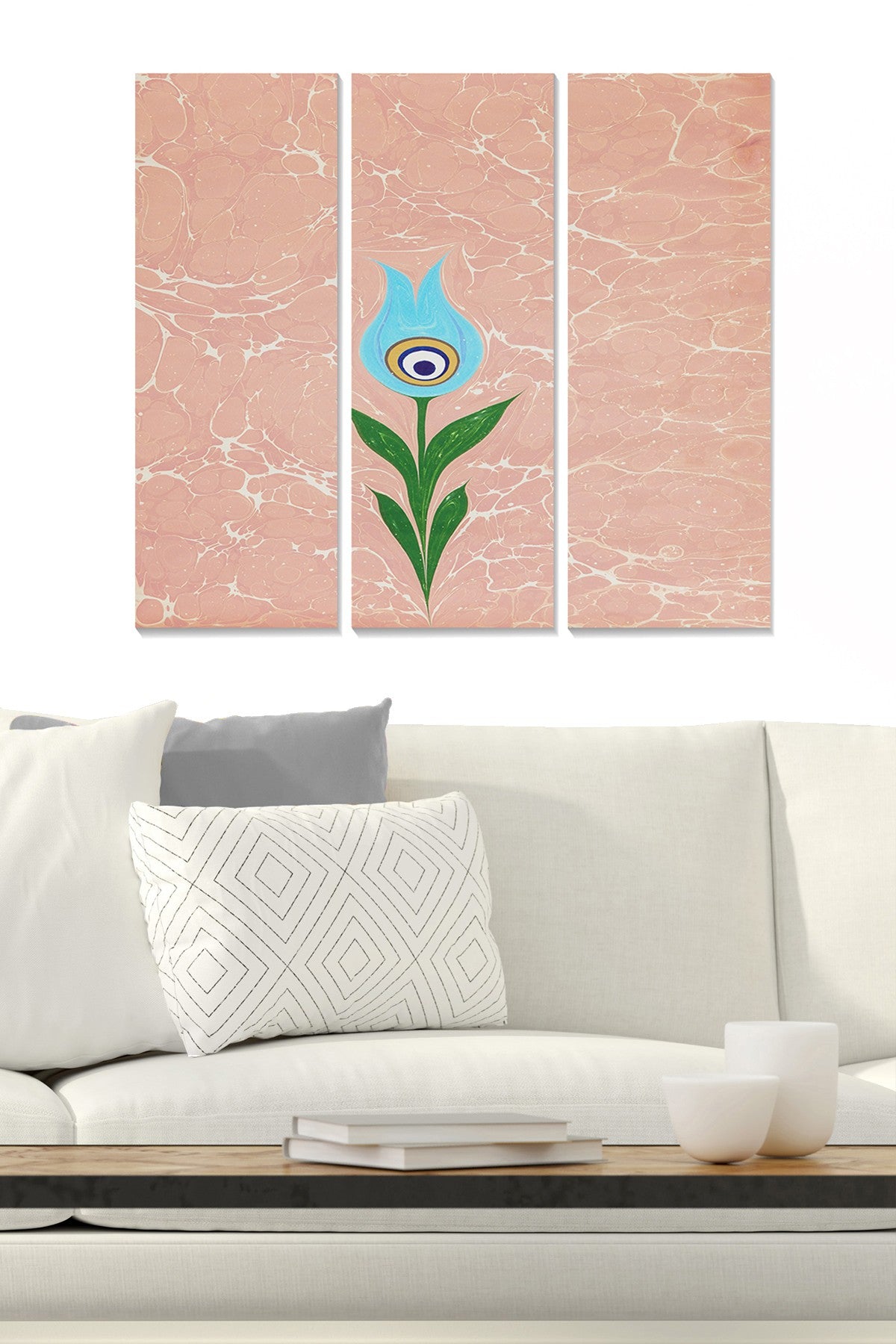 Quadro Decorativo em MDF Multicolor (3 Peças) – 70x50 cm, 3 mm