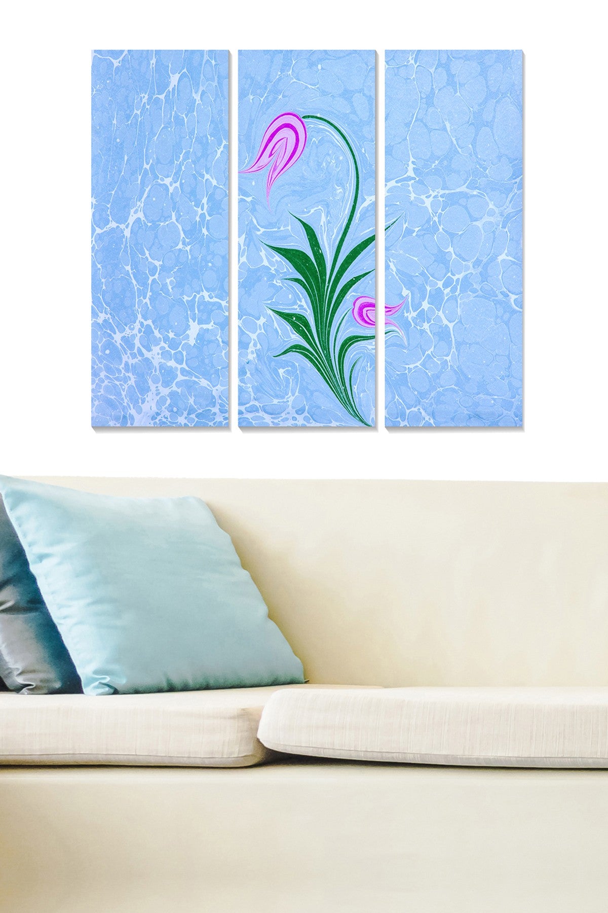 Quadro Decorativo em MDF Multicolor (Conjunto de 3) — 70x50 cm (3 mm)