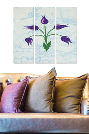 Conjunto de Quadros Decorativos em MDF (3 Peças) Multicor – 70 x 50 cm total (20 x 50 cm cada), esp. 3 mm – MDF293479481