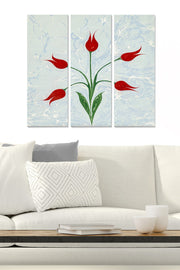 Quadro Decorativo em MDF Multicolor – Conjunto de 3 Peças, 70 x 50 cm (3 mm)