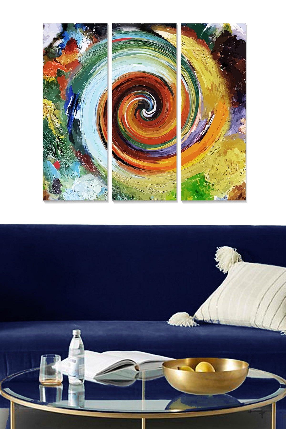 Tríptico Decorativo em MDF Multicolor (3 Peças) 70x50 cm – Espessura 3 mm