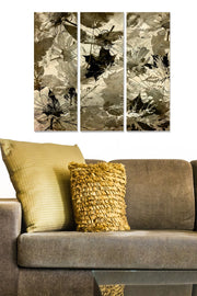 Quadro Decorativo MDF Multicolor (Tríptico 3 Peças) – 20x50 cm cada, Total 70x50 cm, MDF 3 mm