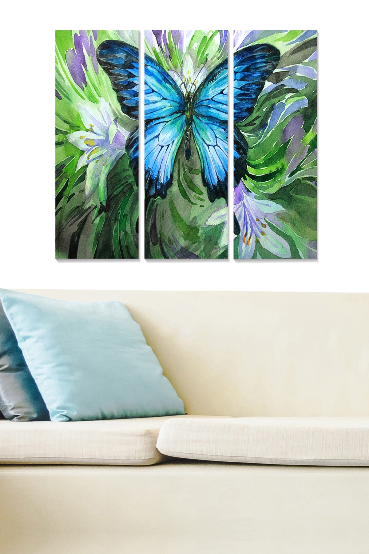 Quadro Decorativo em MDF Multicolor – Conjunto de 3 Peças (70x50 cm Total, 3 mm)