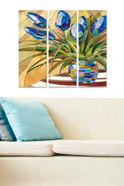 Quadro Decorativo em MDF Multicolor (Conjunto 3 Peças) – 70 x 50 cm, Espessura 3 mm