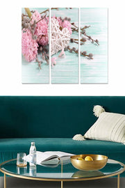 Conjunto de Quadros Decorativos em MDF Multicolor (3 Peças) – 20x50 cm cada, Total 70x50 cm – MDF 3 mm – MDF308726420