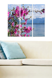 Quadro Decorativo em MDF Multicolor – Conjunto de 3 Peças (20x50 cm cada), Tamanho Total 70x50 cm, Espessura 3 mm