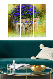 Quadro Decorativo em MDF Multicolor (Conjunto de 3 Peças) – 70 x 50 cm total (cada 20 x 50 cm), espessura 3 mm