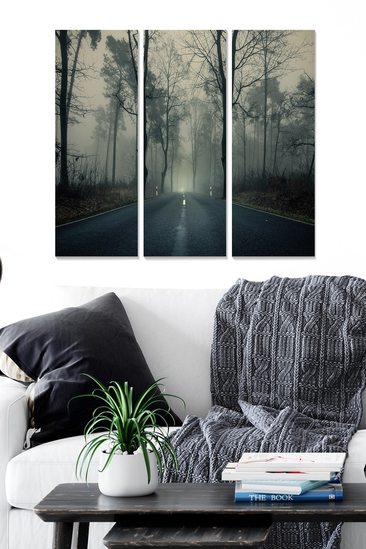 Quadro Decorativo em MDF (3 Peças) Multicolor — 20x50 cm cada, Total 70x50 cm, MDF 100% (3 mm), 1 kg — MDF3099718