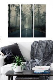 Quadro Decorativo em MDF (3 Peças) Multicolor — 20x50 cm cada, Total 70x50 cm, MDF 100% (3 mm), 1 kg — MDF3099718