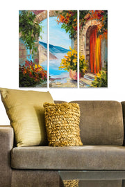 Quadro Decorativo em MDF (Conjunto 3 Peças) Multicolor, 20x50 cm cada, total 70x50 cm, MDF 3 mm